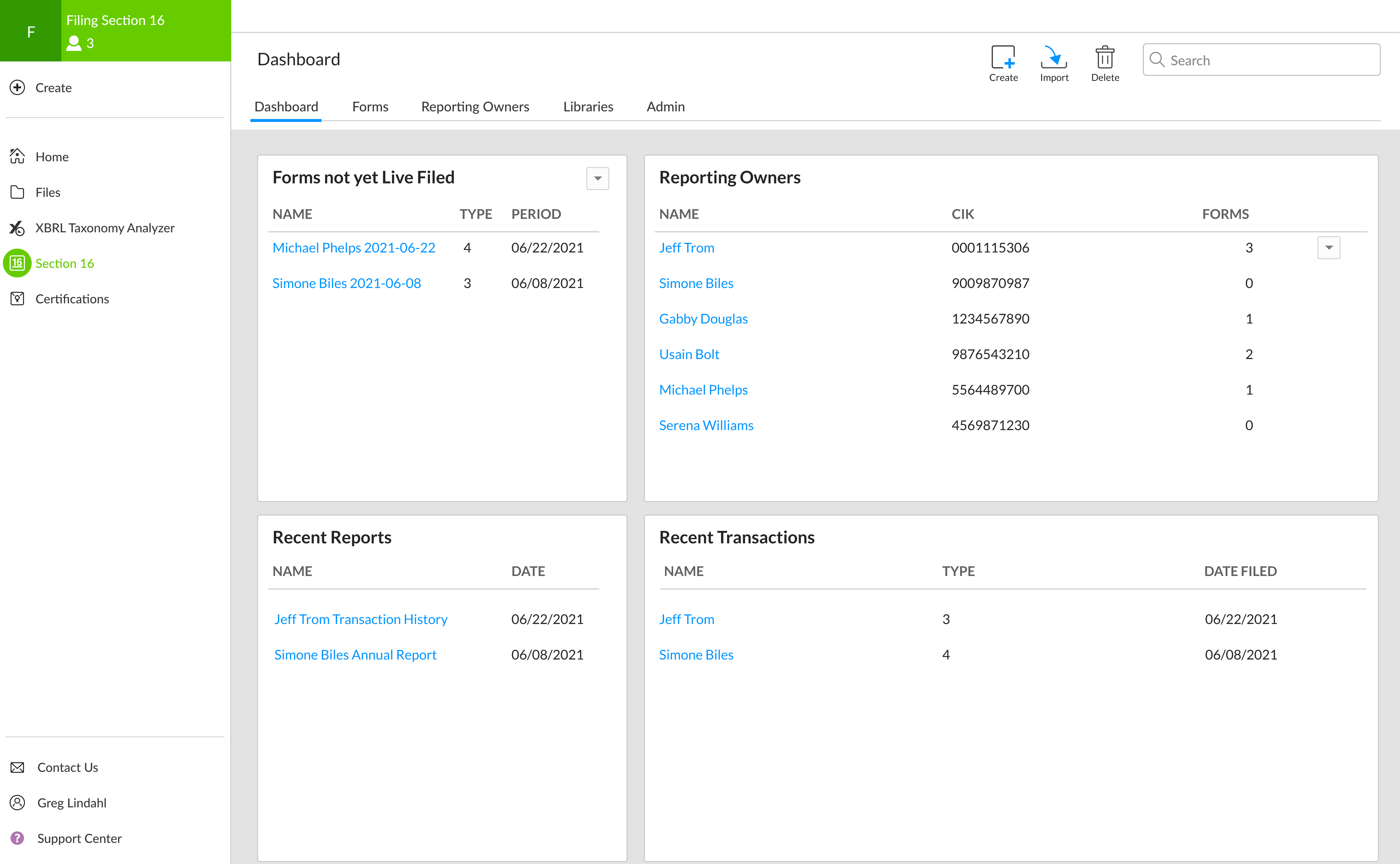 WSD Dashboard